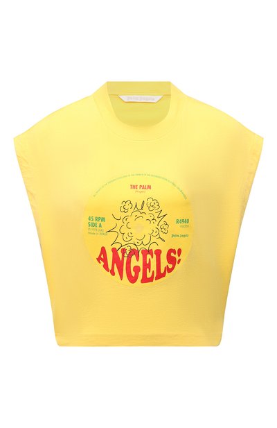 Женский хлопковый топ PALM ANGELS, арт. PWAA038S21JER0021825