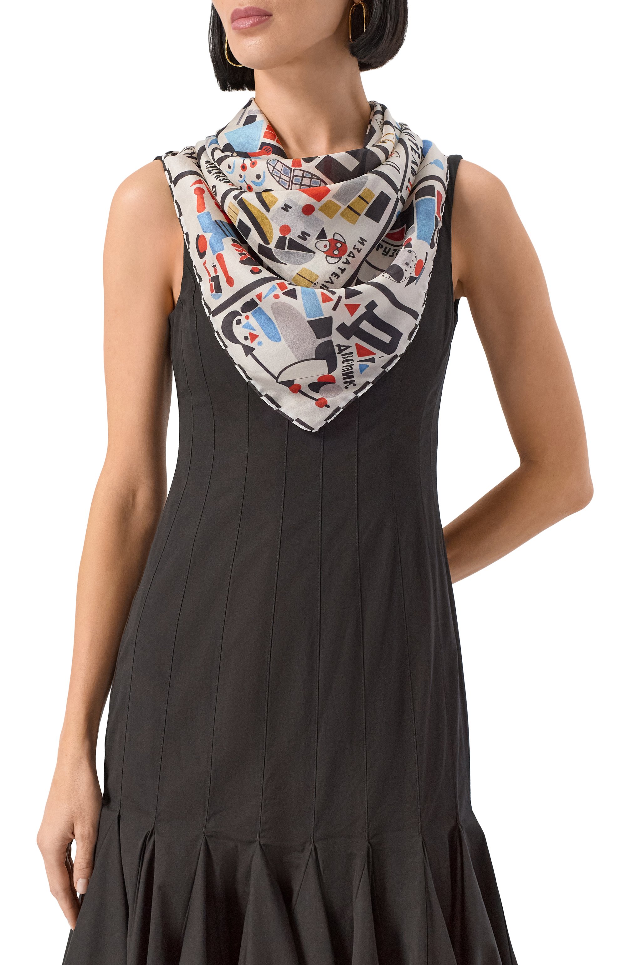 Шелковый платок авангард GOURJI, арт. 91120337/993161172, фото 2