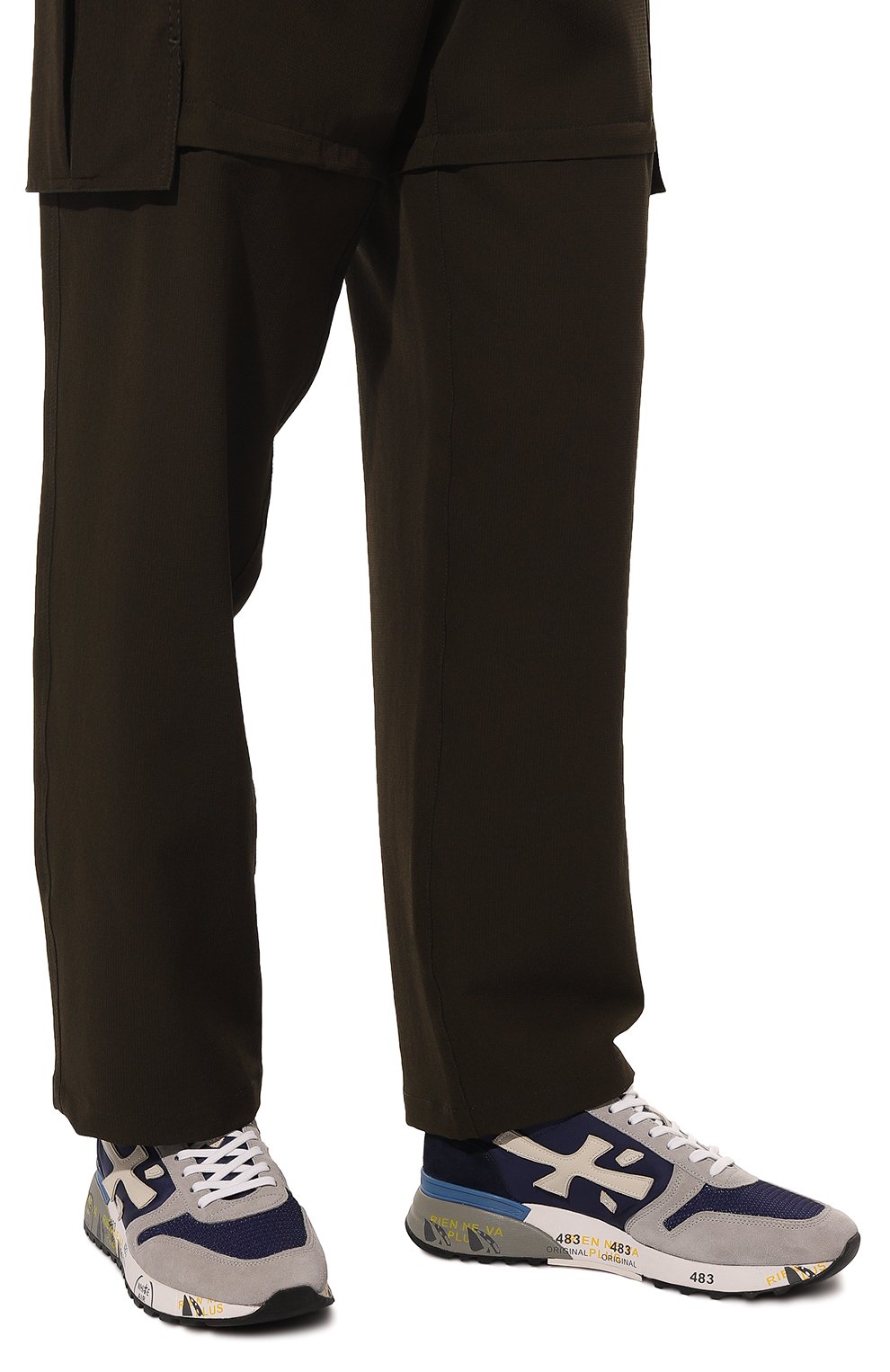 Комбинированные кроссовки PREMIATA синего цвета по цене 32100 руб., арт. MICK/VAR6165, фото 3 Комбинированные кроссовки PREMIATA, арт. MICK/VAR6165, фото 3