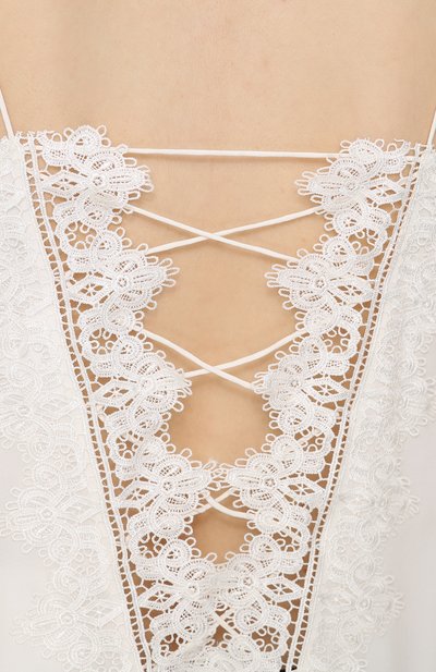 Шелковый топ с кружевной отделкой и открытой спиной CAMI NYC, арт. THE CHARLIE, фото 5