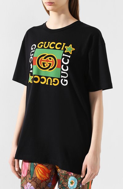 Хлопковая футболка GUCCI, арт. 539081/XJBYA, фото 3