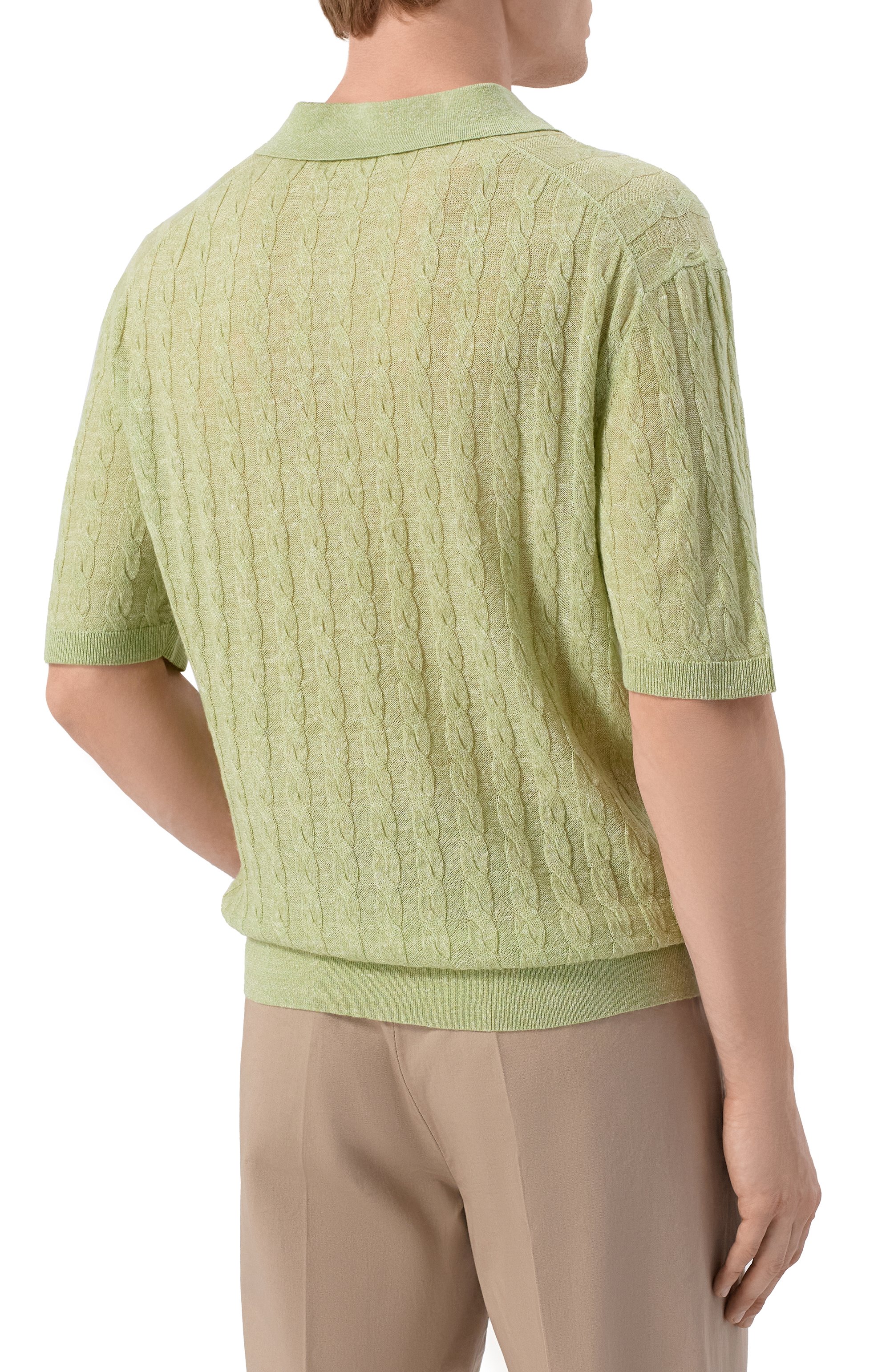 Поло из шерсти и льна 12 STOREEZ, арт. 137215, фото 4