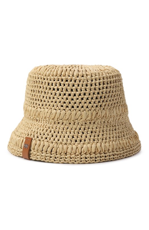 Панама из вискозы Weekend Max Mara WKAFRAG0RE Бежевый WKAFRAG0RE