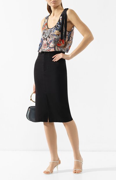 Шелковый топ REDVALENTINO, арт. RR0AEA35/XBL, фото 2