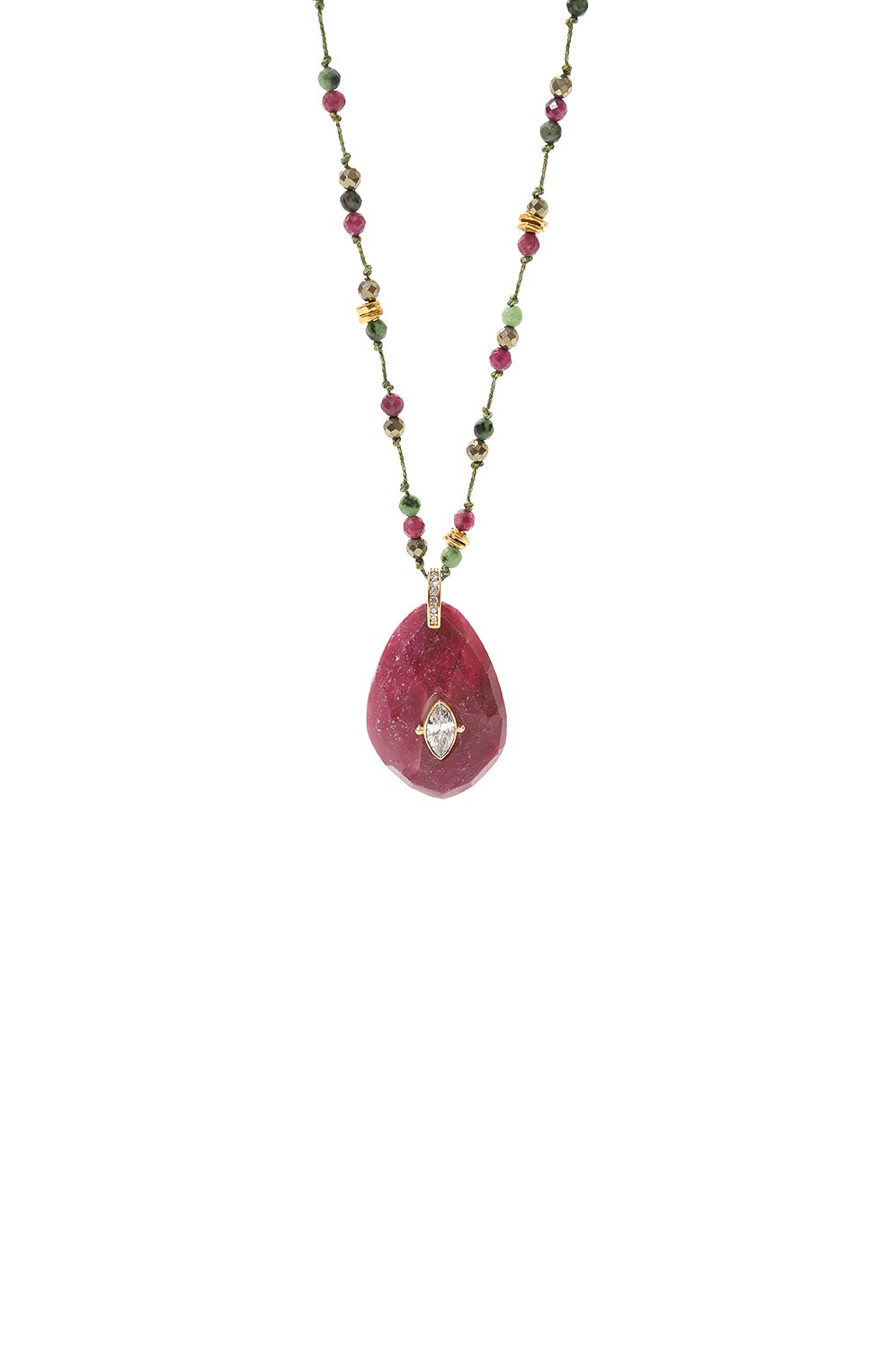 Подвеска HANKA_IN, арт. MIR-SA-CRD-Z0I-PYR-RUB/RUB-CZ-3M, фото 3