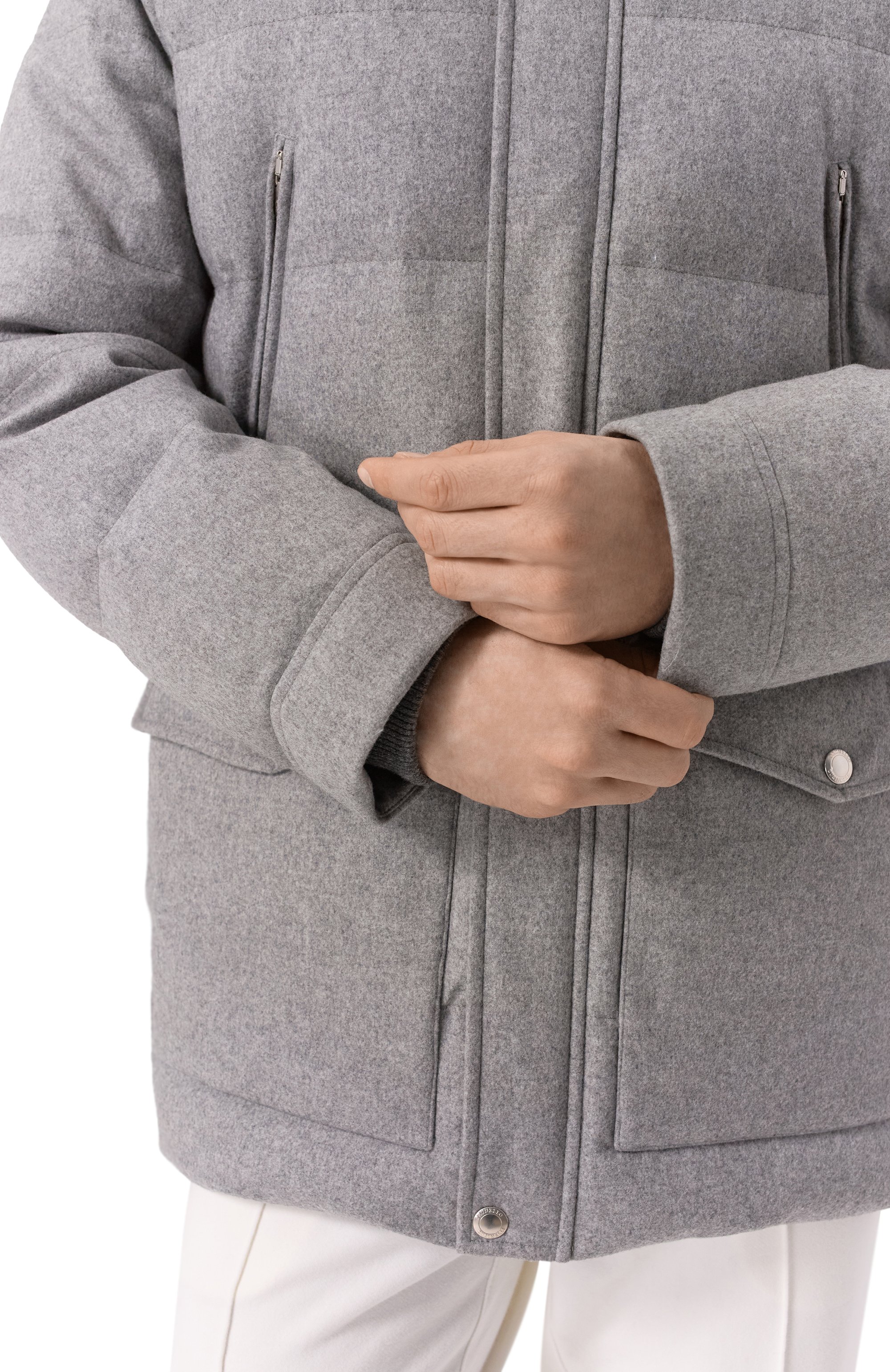 Шерстяной пуховик BRUNELLO CUCINELLI, арт. MM4631823, фото 5