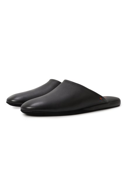 Мужские кожаные домашние туфли SANTONI черного цвета по цене 0 руб., арт. PMXGA1644XXX1CLB | Фото 1