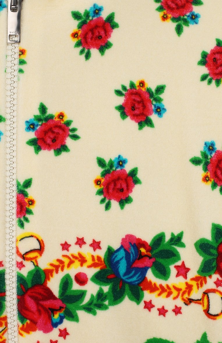 Детский хлопковая толстовка GUCCI разноцветного цвета, арт. 604339/XJB87 | Фото 3 (Кросс-КТ НВ: Толстовки; Материал внешний: Хлопок; Нос: Не проставлено; Ростовка одежда: 12 мес | 80 см, 18 мес | 86 см, 3 года | 98 см, 24 мес | 92 см, 36 мес | 98 см)