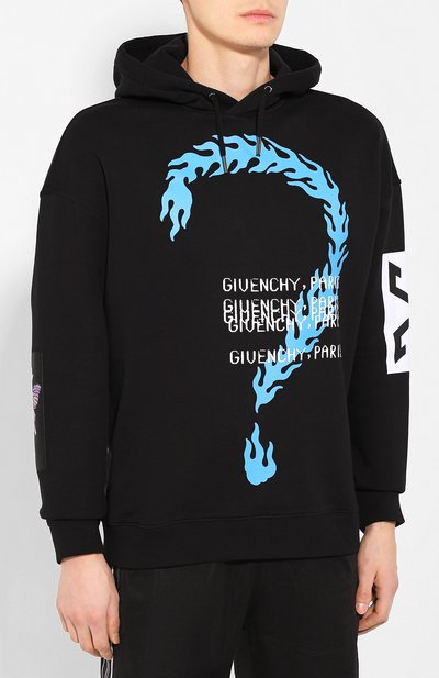 Хлопковое худи GIVENCHY, арт. BMJ05P30AF, фото 3