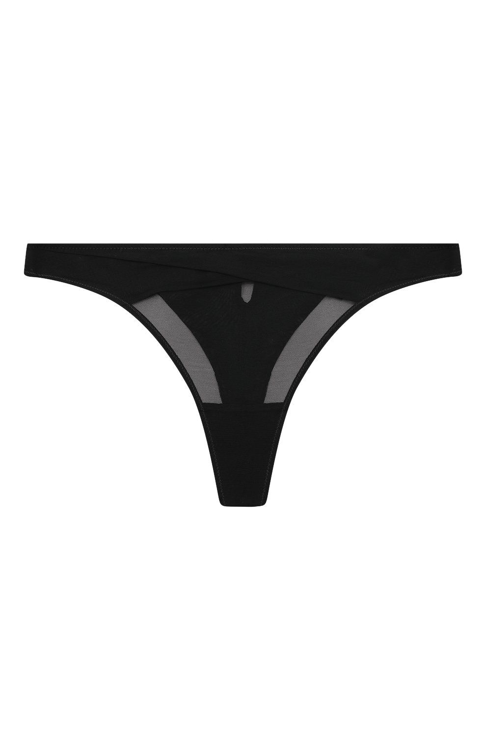 Трусы-стринги CHANTAL THOMASS черного цвета по цене 6980 руб., арт. T230162, фото 1 Трусы-стринги CHANTAL THOMASS, арт. T230162, фото 1