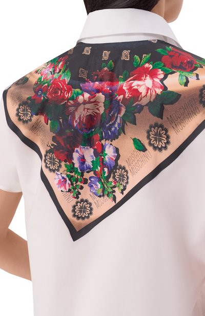 Хлопковое платье MOSCHINO белого цвета по цене 130500 руб., арт. A0461/0531, фото 4 Хлопковое платье MOSCHINO, арт. A0461/0531, фото 4