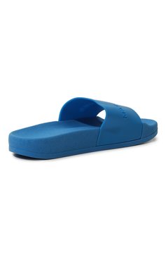 Детский шлепанцы MARC JACOBS (THE) синего цвета, арт. W60130/27-35 | Фото 3 (Нос: Не проставлено; Материал внутренний: Текстиль; Материал внешний: Экокожа; Материал сплава: Проставлено)