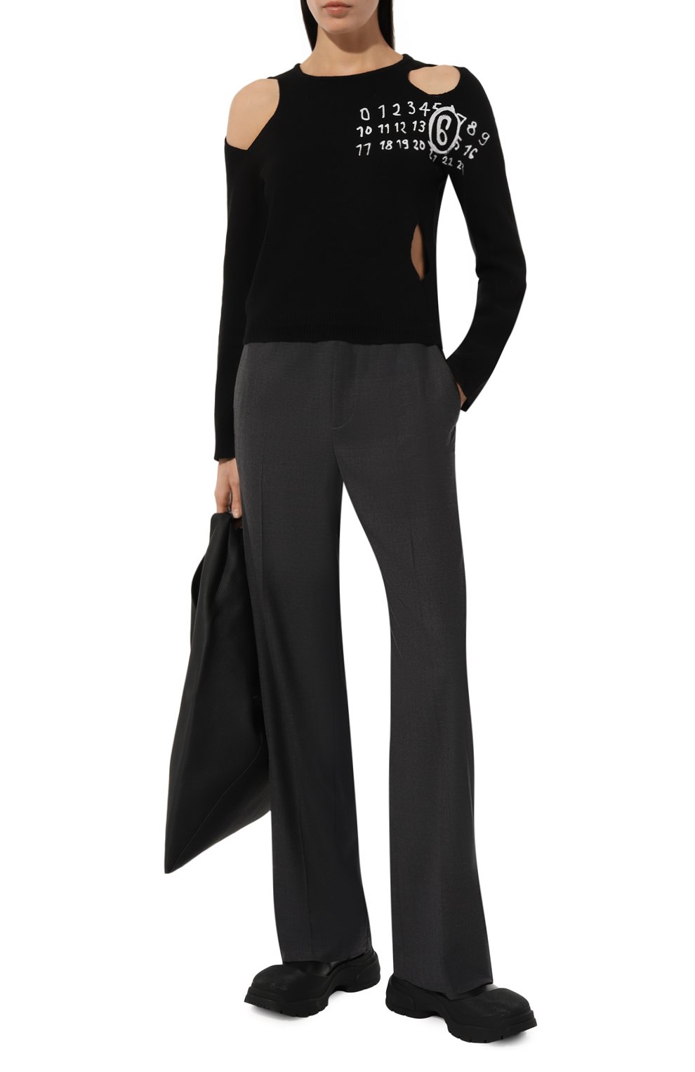 Шерстяной пуловер MM6, арт. S62NH0034/M13071, фото 2