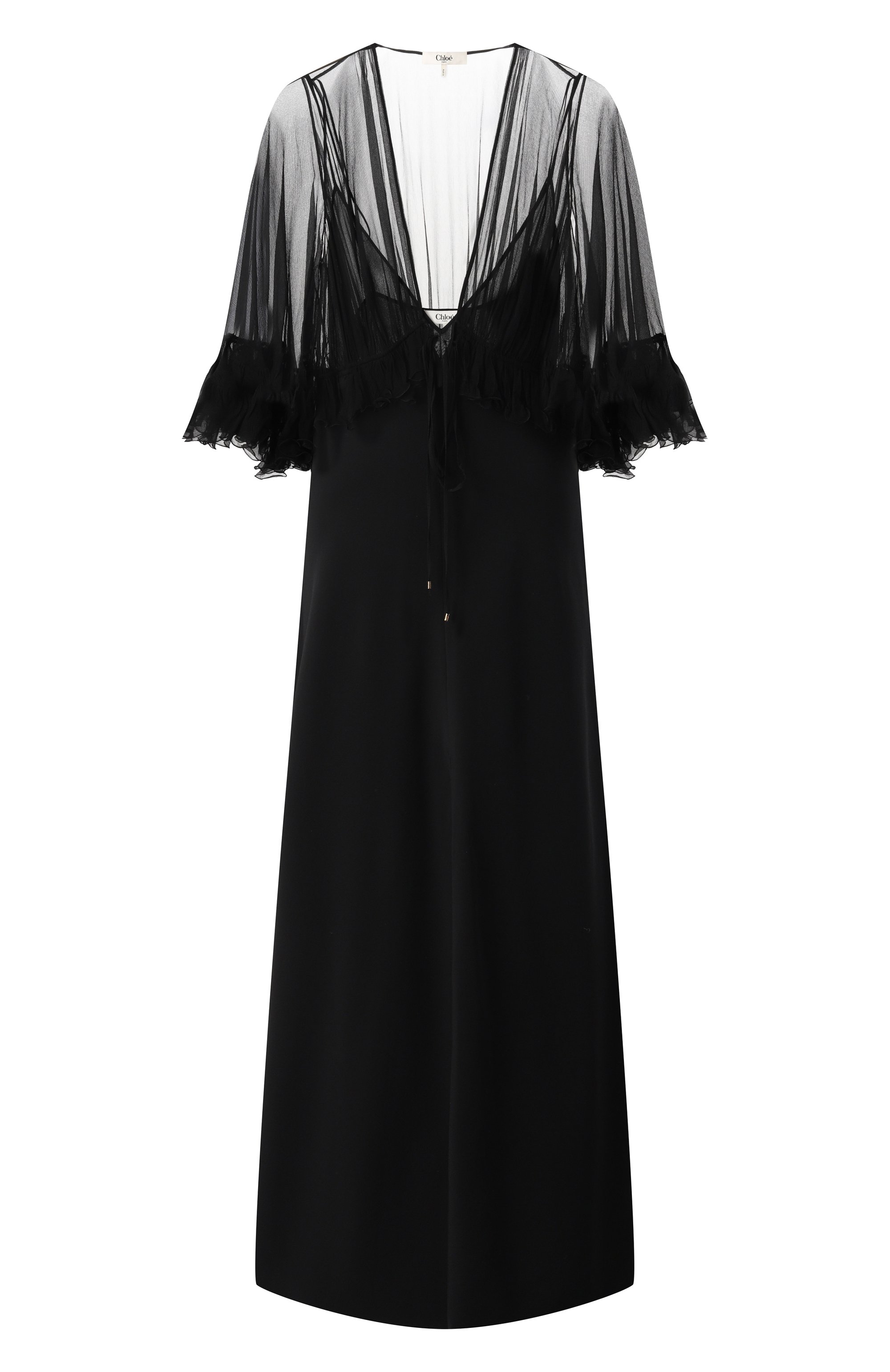Шелковое платье CHLOÉ, арт. CHC25SR026355, фото 1
