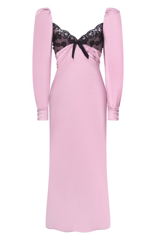 Шелковое платье Alessandra Rich FABX4303/F4376 Сиреневый FABX4303/F4376