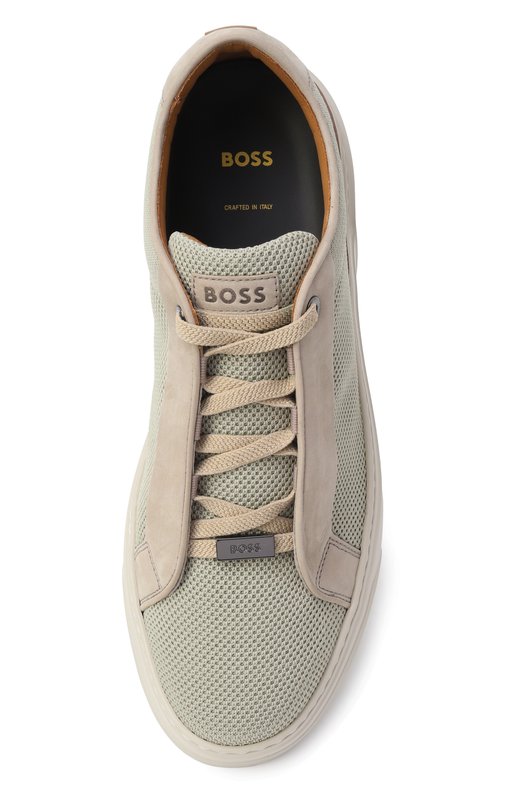 Текстильные кеды Gary BOSS 50539108 Серый  50539108 Фото 6