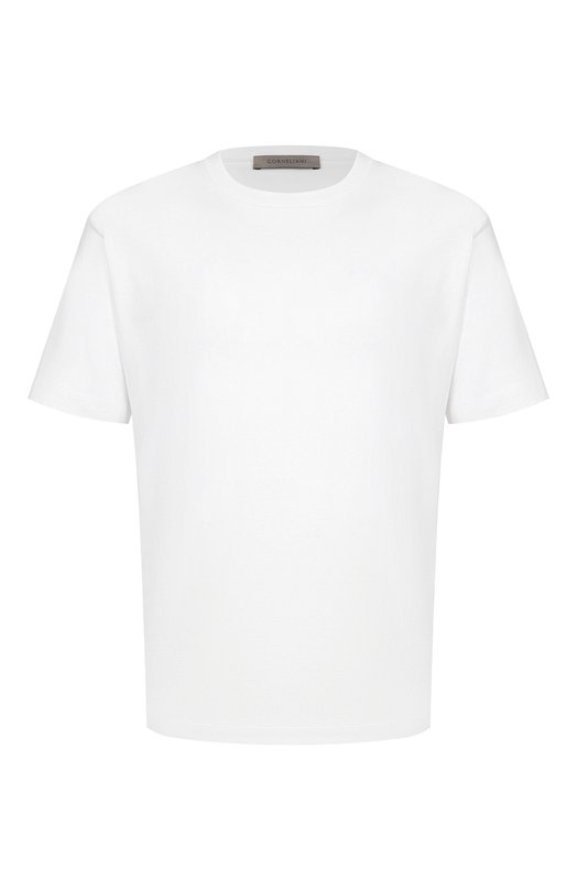 Хлопковая футболка Corneliani 27G575/2725005 Белый 27G575/2725005