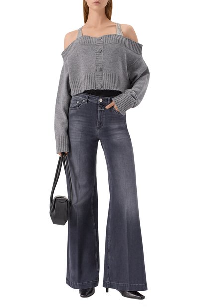 Шерстяной топ с отделкой стразами GIUSEPPE DI MORABITO, арт. 05FWKNT359 05358, фото 2