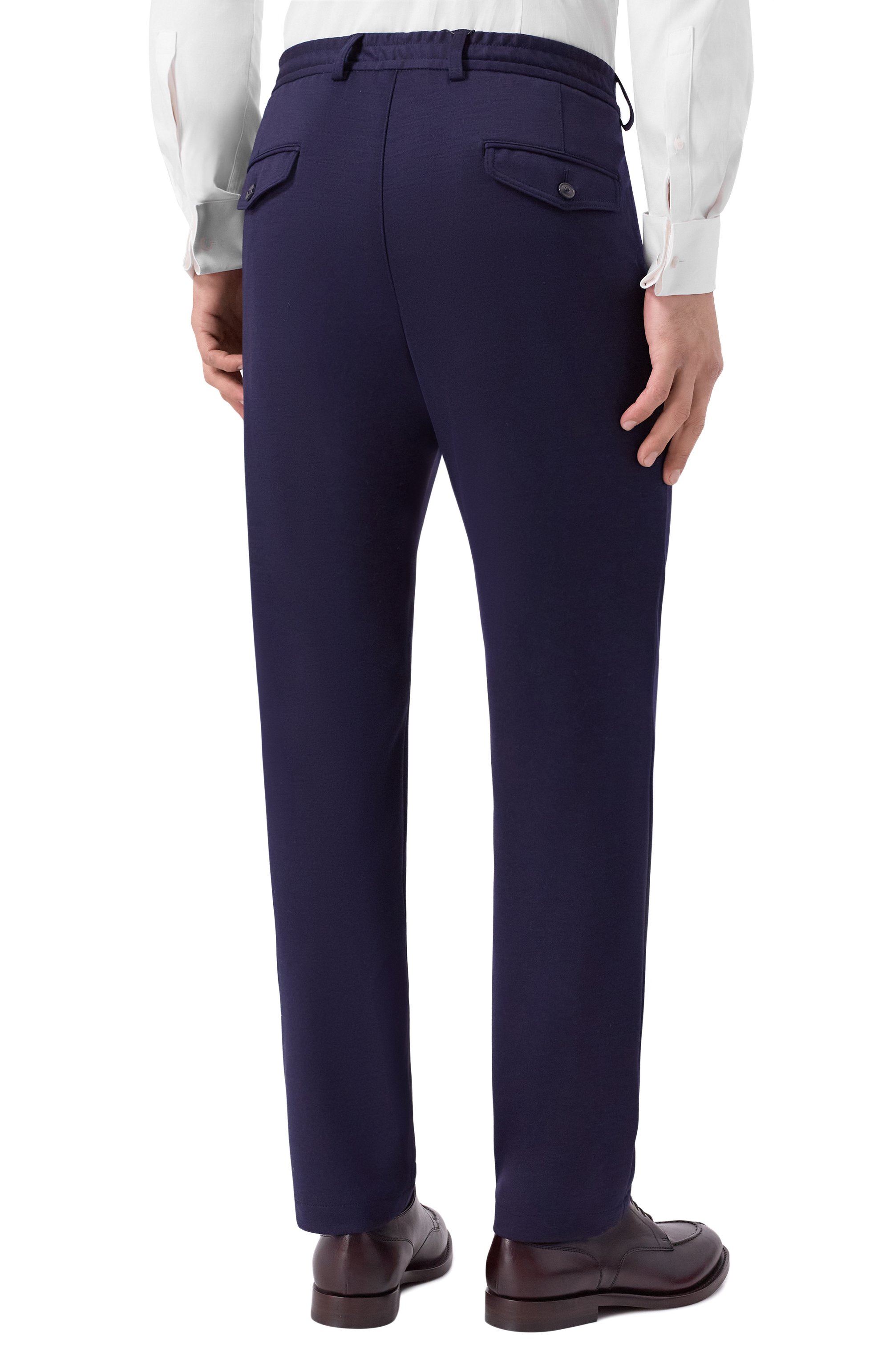 Шерстяные брюки WINDSOR темно-синего цвета по цене 52750 руб., арт. 13 FL0M0-J 10017032, фото 4 Шерстяные брюки WINDSOR, арт. 13 FL0M0-J 10017032, фото 4