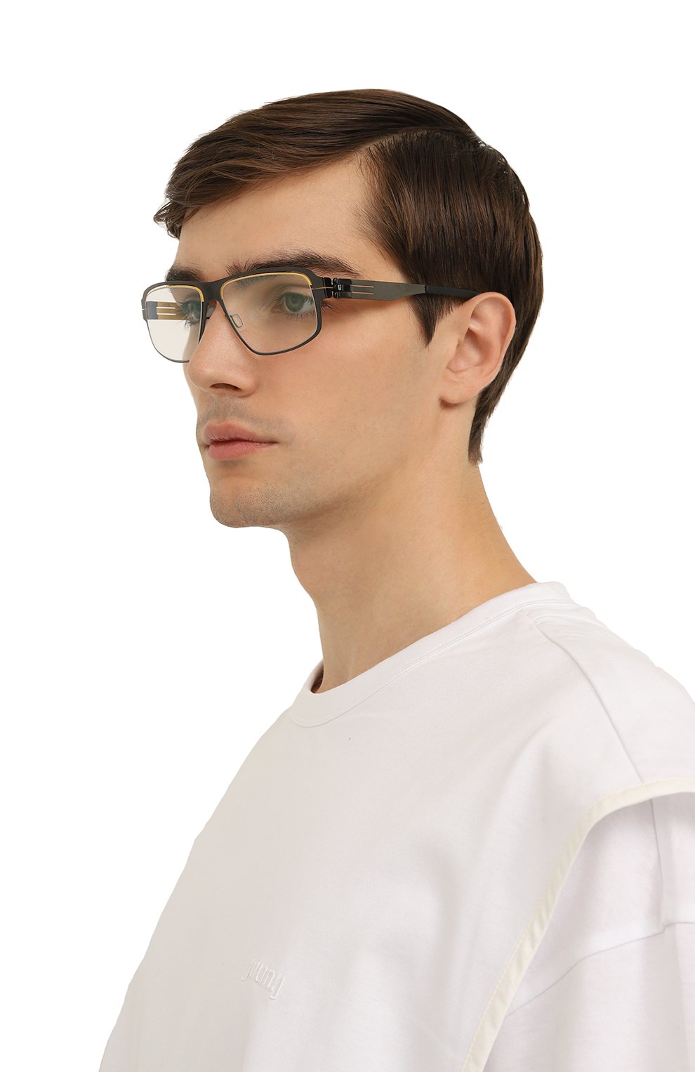 Оправа IC! BERLIN, арт. IB-AMG 09 YELL0W BR0W-GUN-METAL GUN-METAL-YELL0W, фото 2