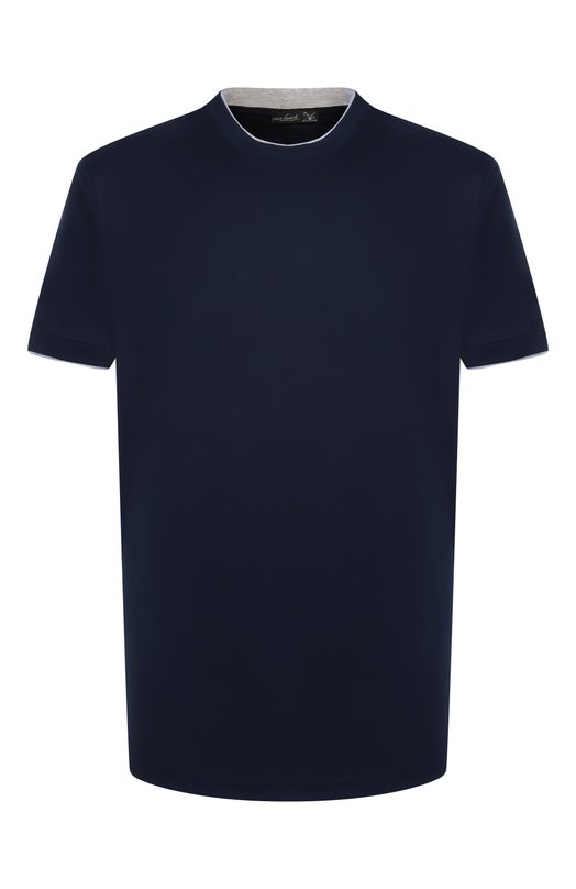 Хлопковая футболка Van Laack VL-PIL0S-F/180031/3XL-6XL Синий VL-PIL0S-F/180031/3XL-6XL