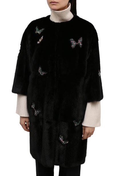 Шуба из меха норки VALENTINO, арт. QF3FA6151BF, фото 3