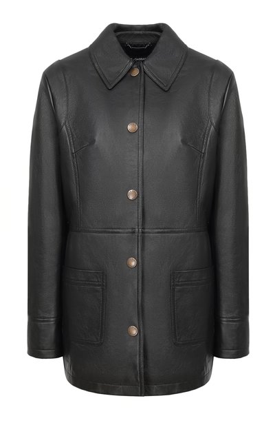 Женская кожаная куртка DOLCE & GABBANA, арт. F0W3PL/GDDEA