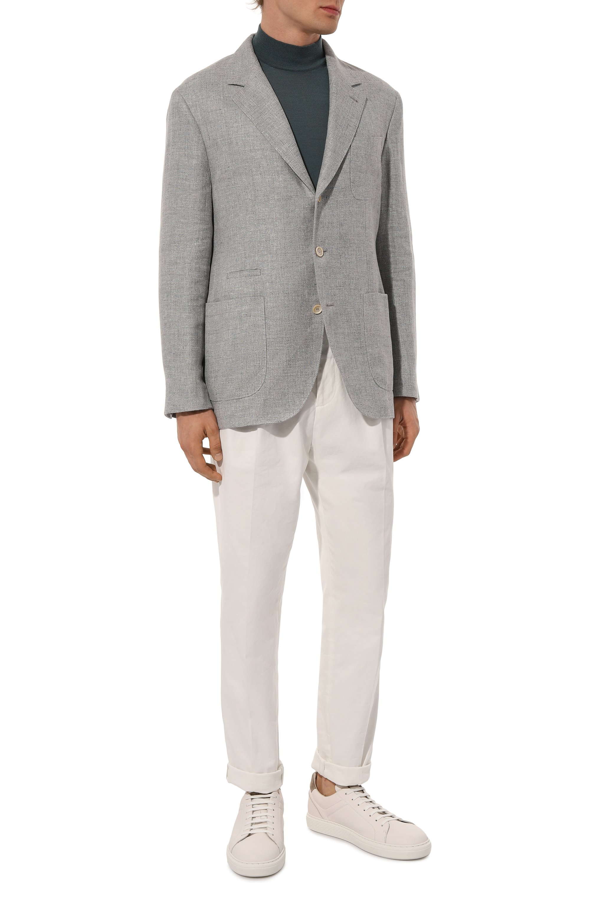 Пиджак изо льна и шерсти BRUNELLO CUCINELLI, арт. MW4827BND, фото 3