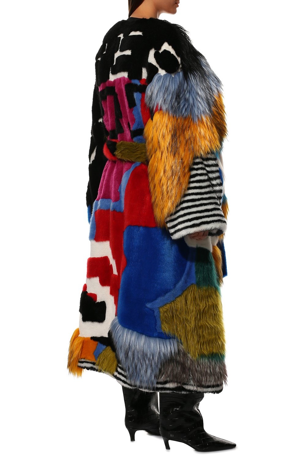 Шуба из экомеха DOLCE & GABBANA, арт. F0AX6F/G7BKS, фото 4