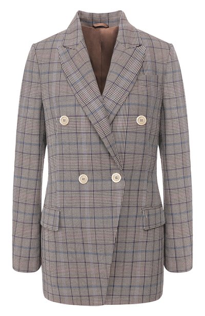 Женский жакет из смеси шерсти и хлопка BRUNELLO CUCINELLI, арт. MB5198812P