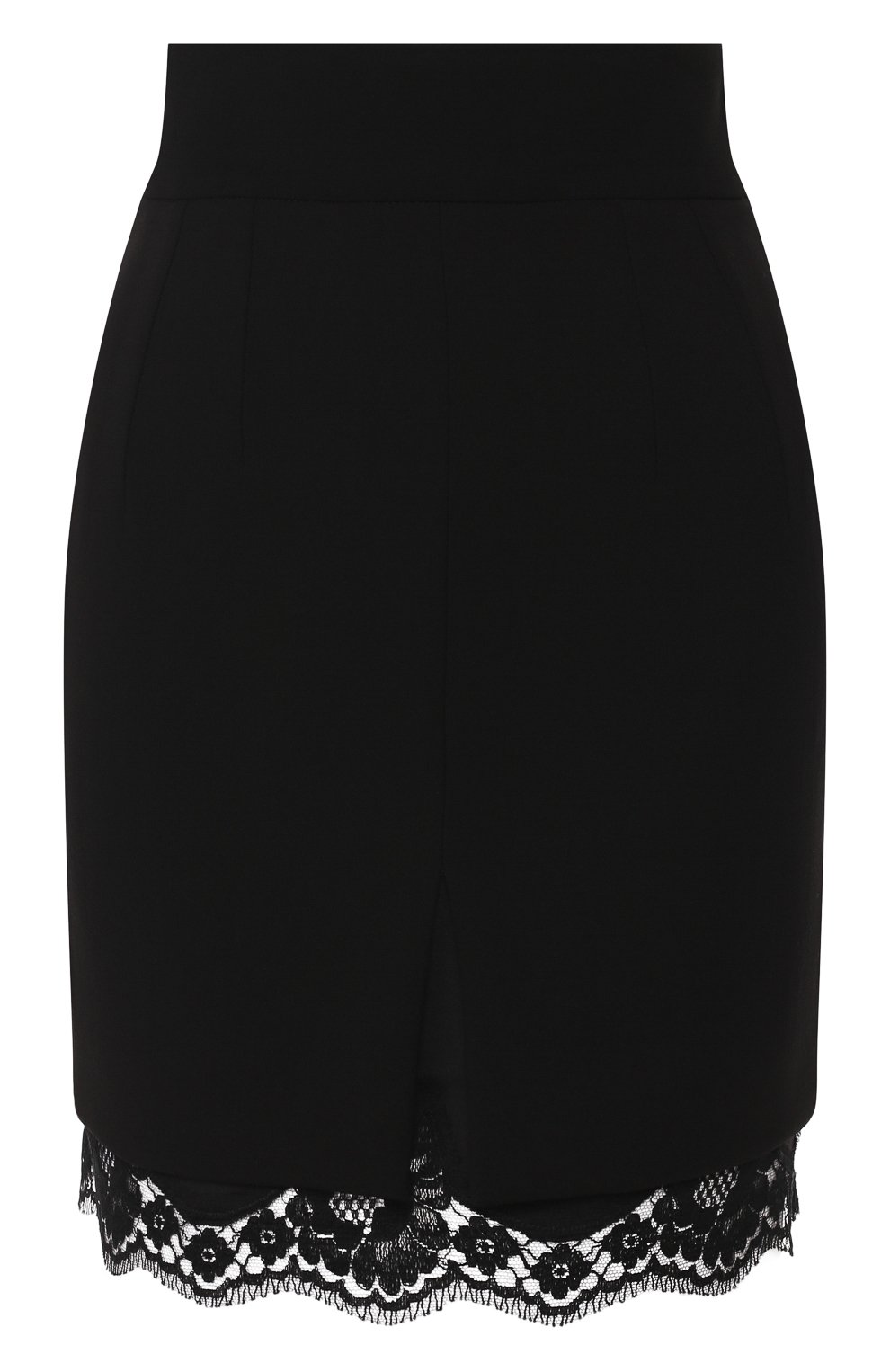 Шерстяная юбка DOLCE & GABBANA черного цвета по цене 93550 руб., арт. F4BS7T/FUBDY, фото 1 Шерстяная юбка DOLCE & GABBANA, арт. F4BS7T/FUBDY, фото 1