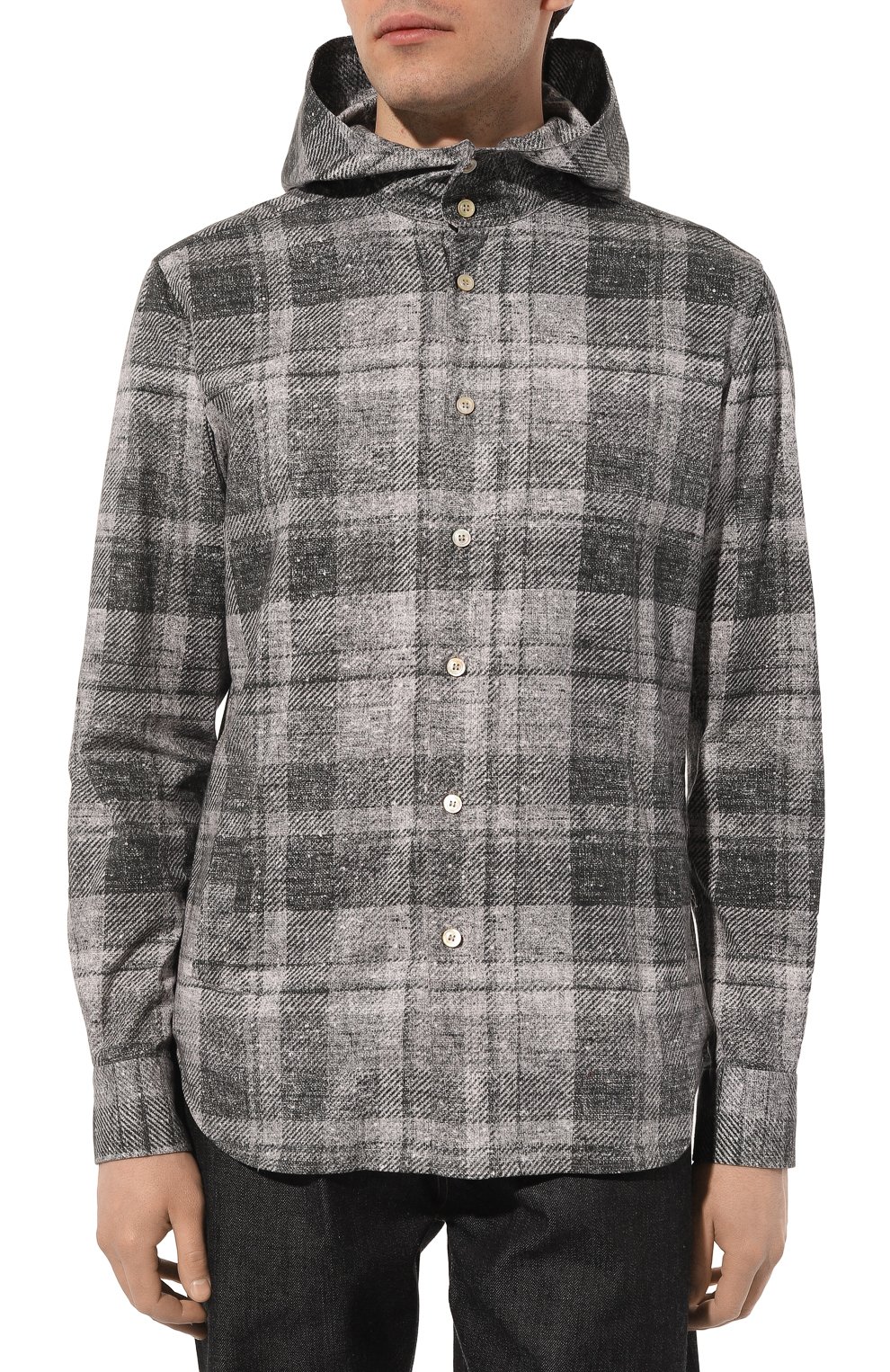 Хлопковая рубашка KITON, арт. UMCMARH0867504, фото 3