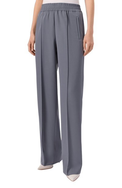 Шерстяные брюки DOLCE & GABBANA серого цвета по цене 98000 руб., арт. FTC6ZT/FU20W, фото 3 Шерстяные брюки DOLCE & GABBANA, арт. FTC6ZT/FU20W, фото 3