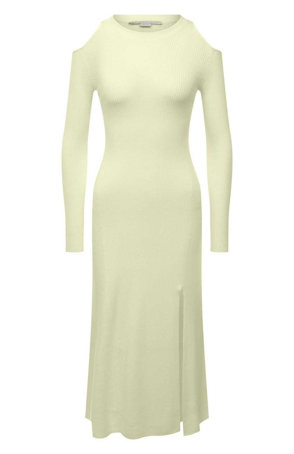 Шерстяное платье STELLA MCCARTNEY желтого цвета по цене 116500 руб., арт. 604367/S2299, фото 1 Шерстяное платье STELLA MCCARTNEY, арт. 604367/S2299, фото 1