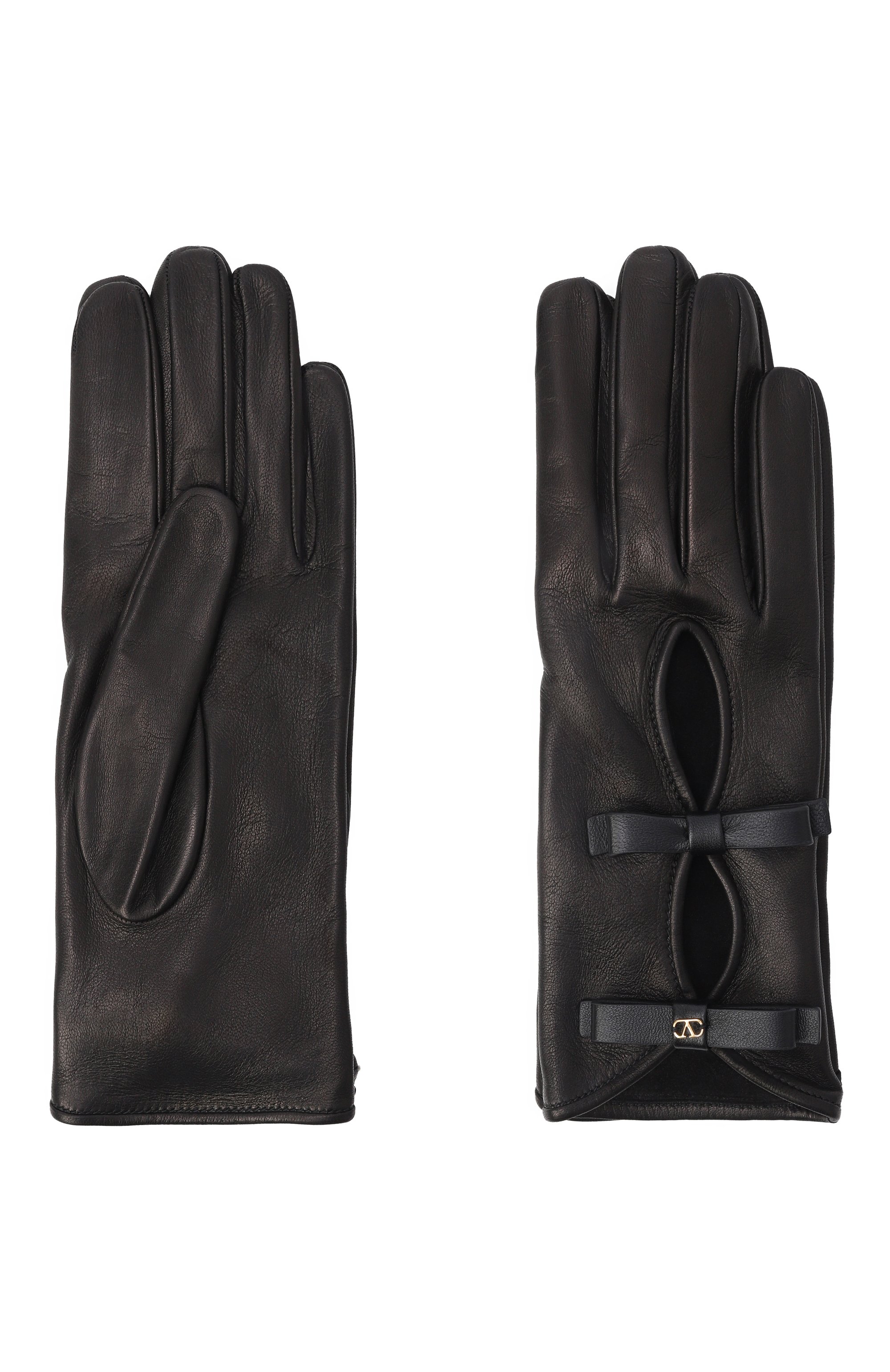Кожаные перчатки VALENTINO, арт. 8W2GDA51/CZV, фото 2