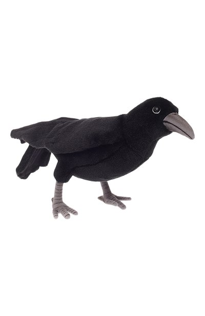 Мягкая игрушка ворон HANSA черного цвета по цене 6580 руб., арт. 6266, фото 1 Мягкая игрушка ворон HANSA, арт. 6266, фото 1