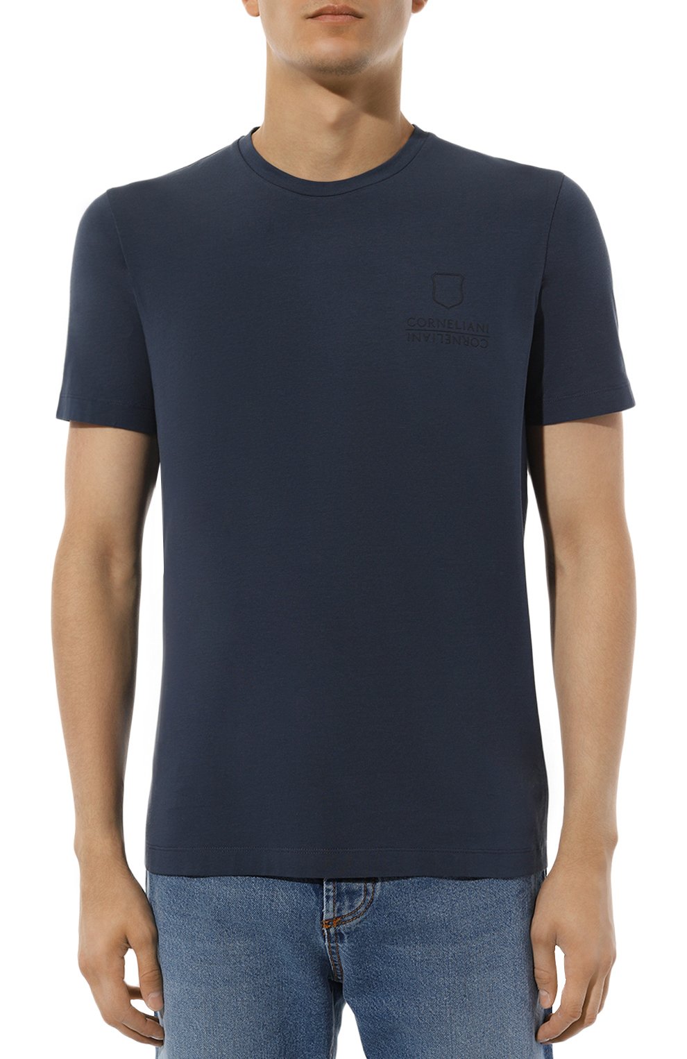 Хлопковая футболка CORNELIANI, арт. 94G586-9425042, фото 3