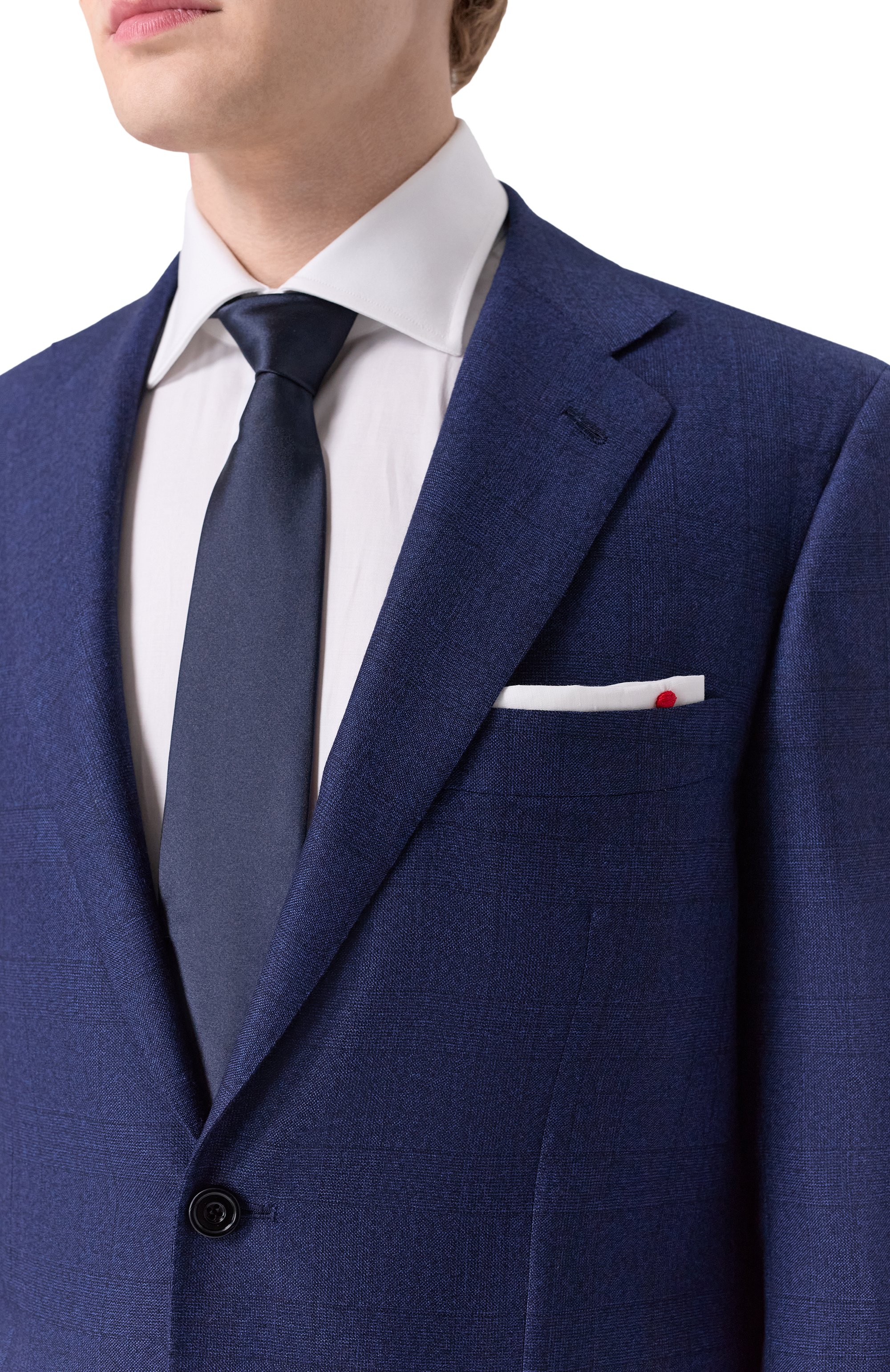 Кашемировый костюм KITON темно-синего цвета по цене 2070000 руб., арт. UA81K0100G16, фото 6 Кашемировый костюм KITON, арт. UA81K0100G16, фото 6