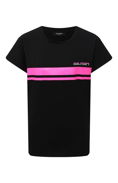 Хлопковая футболка balmain x rossignol BALMAIN, арт. WF2EF010/B099, фото 1