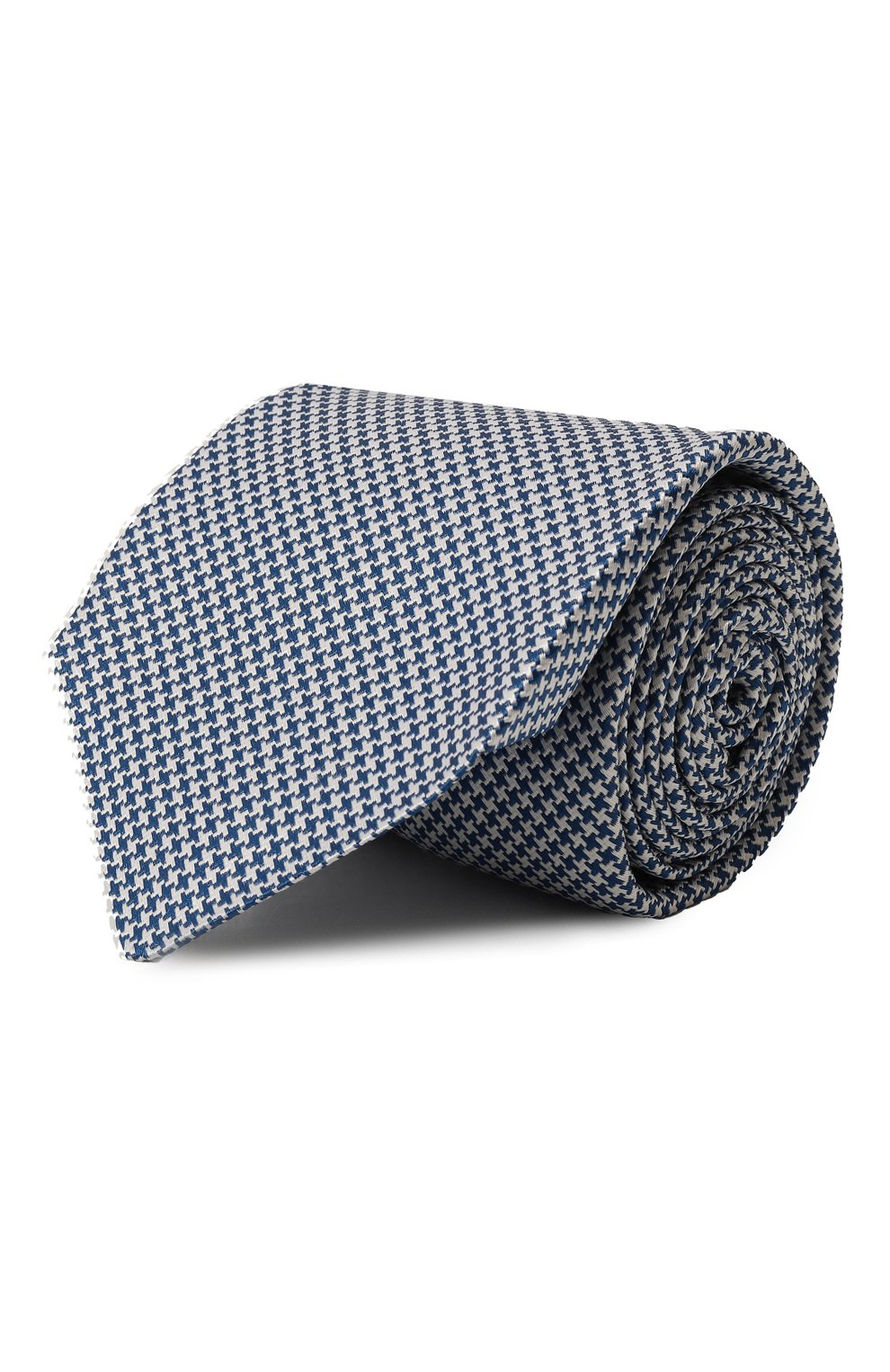 Шелковый галстук KITON синего цвета по цене 28050 руб., арт. UCRVKLC01I09, фото 1 Шелковый галстук KITON, арт. UCRVKLC01I09, фото 1