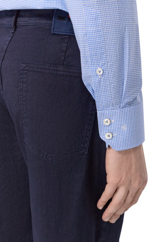 Хлопковая сорочка Van Laack VL-RIVARA-FYSF/161235 Голубой  VL-RIVARA-FYSF/161235 Фото 5