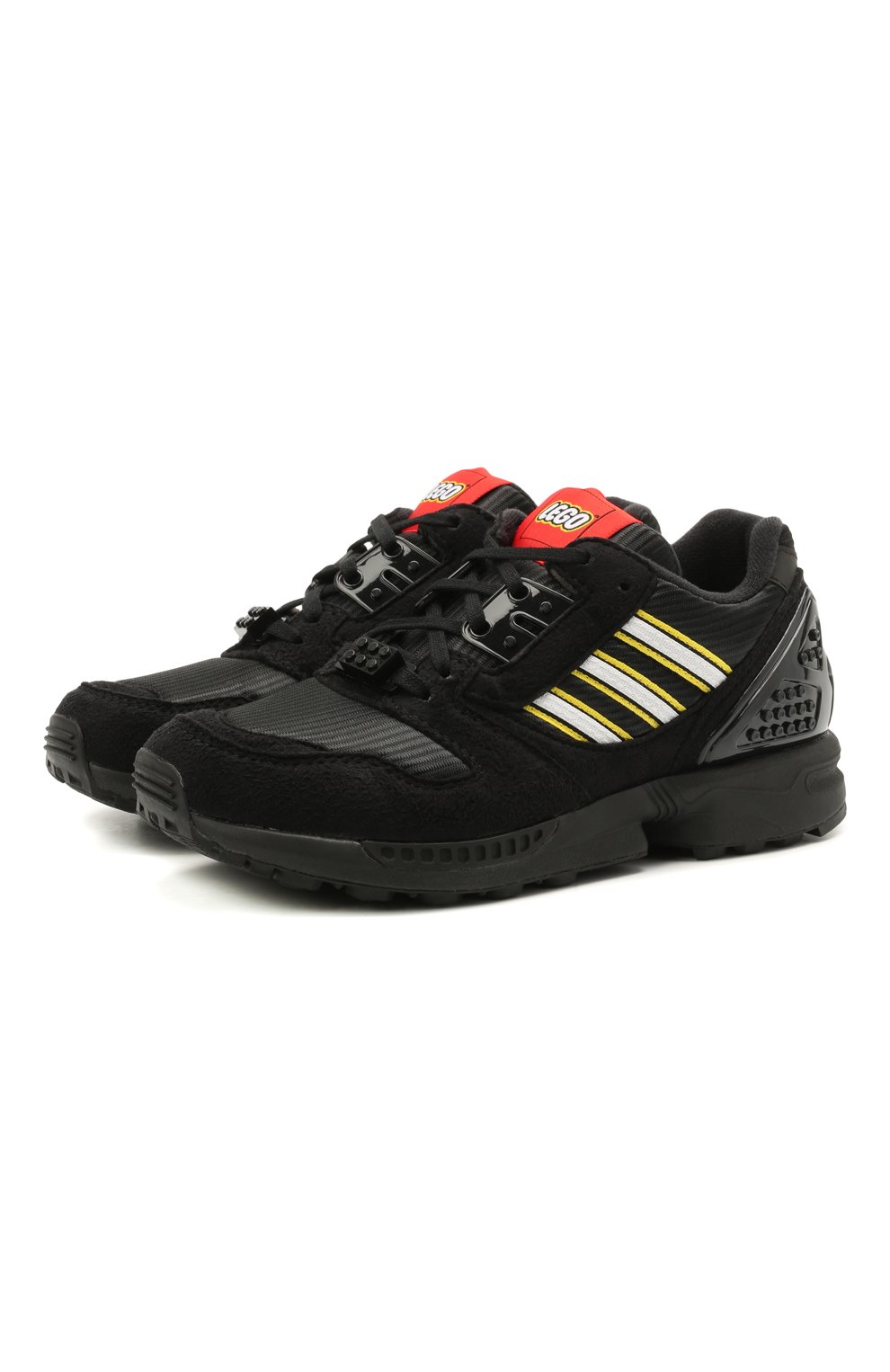 Кроссовки adidas zx 8000 x lego ADIDAS ORIGINALS черного цвета для