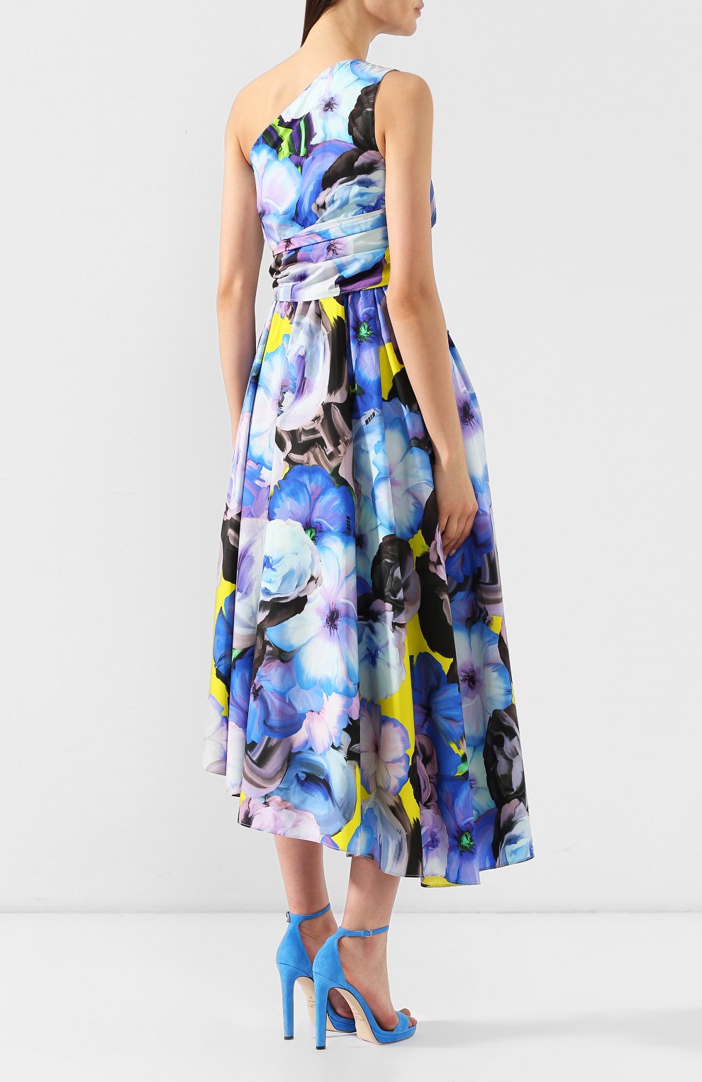 Хлопковое платье MSGM синего цвета по цене 48950 руб., арт. 2642MDA241 195355, фото 4 Хлопковое платье MSGM, арт. 2642MDA241 195355, фото 4