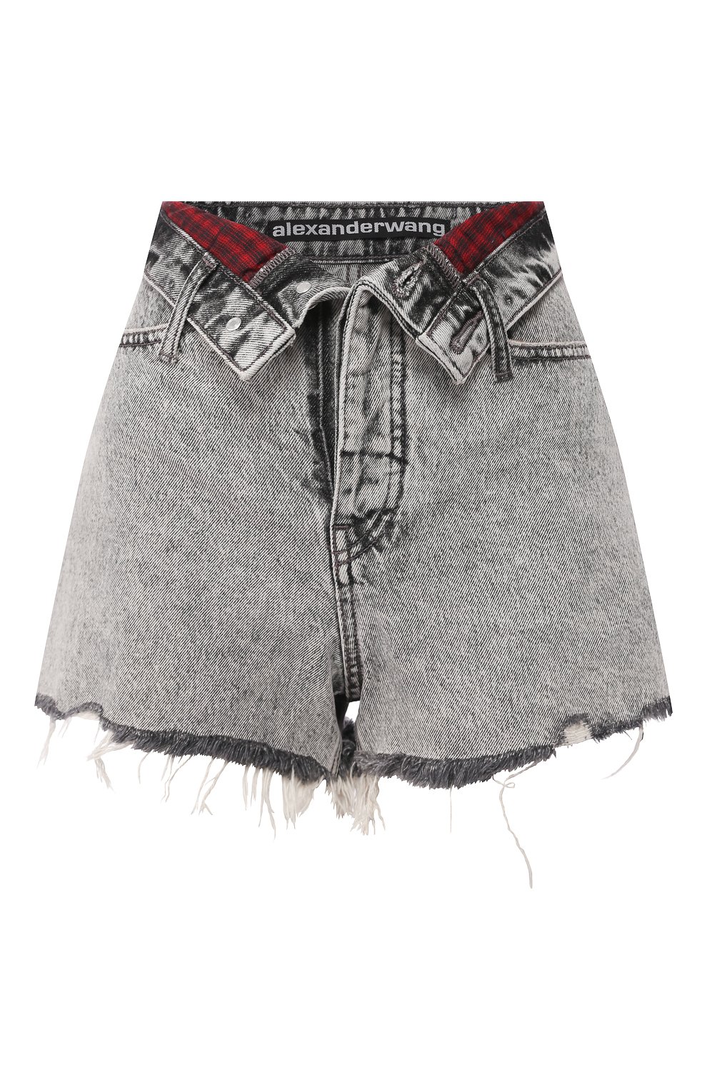 Джинсовые шорты ALEXANDERWANG.T серого цвета по цене 28800 руб., арт. 4DC1204553, фото 1 Джинсовые шорты ALEXANDERWANG.T, арт. 4DC1204553, фото 1