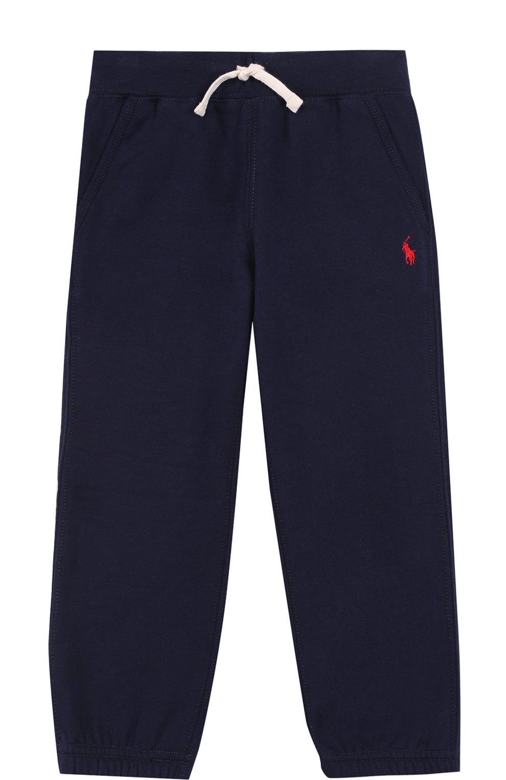Спортивные брюки из хлопка на кулиске с вышивкой POLO RALPH LAUREN, арт. 321536703, фото 1