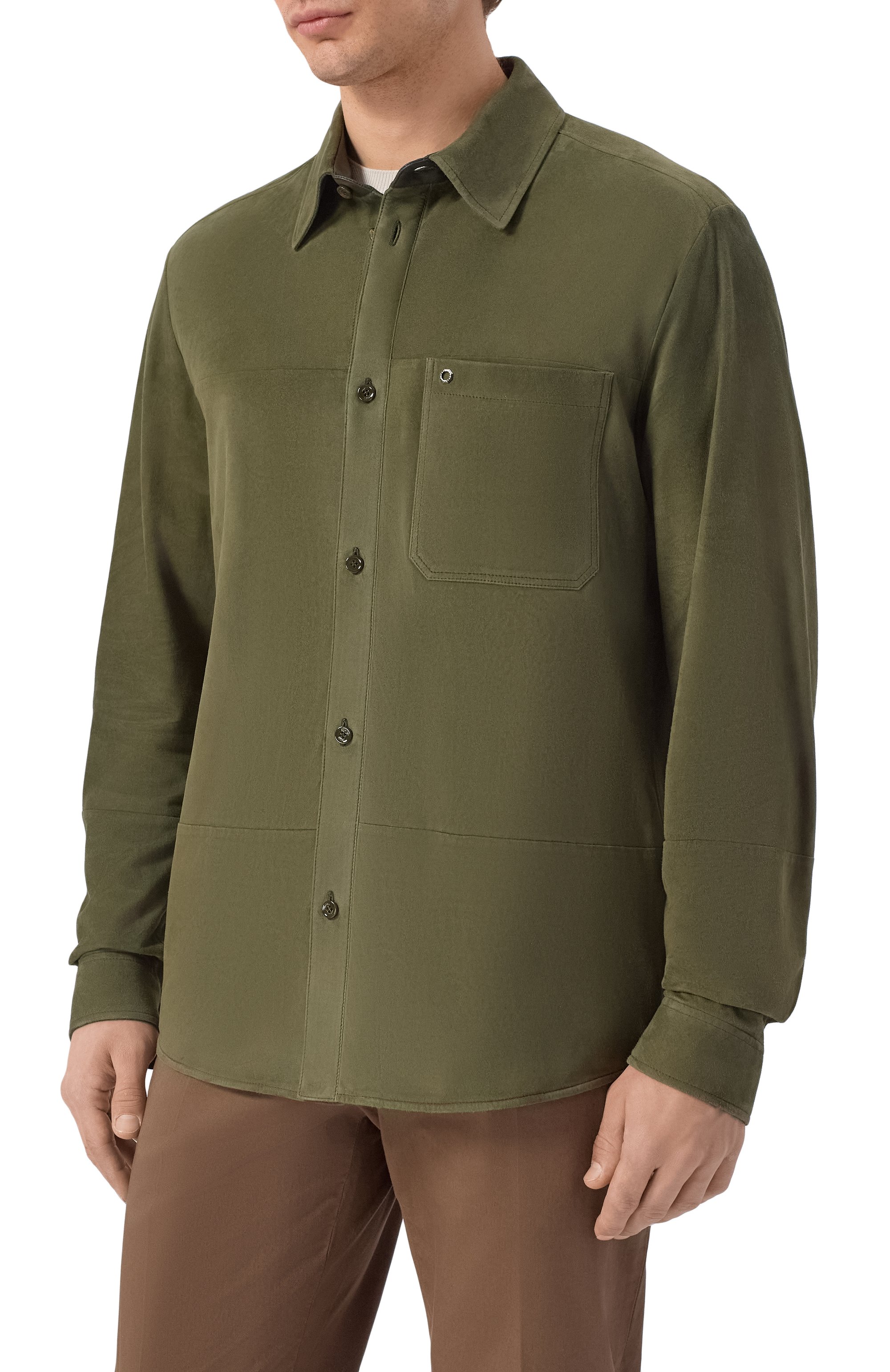 Замшевая рубашка STEFANO RICCI, арт. M7J6100352/SUEJS3_001, фото 3