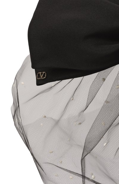 Ободок для волос VALENTINO черного цвета по цене 82300 руб., арт. 6W0HI01G/BFW, фото 4 Ободок для волос VALENTINO, арт. 6W0HI01G/BFW, фото 4