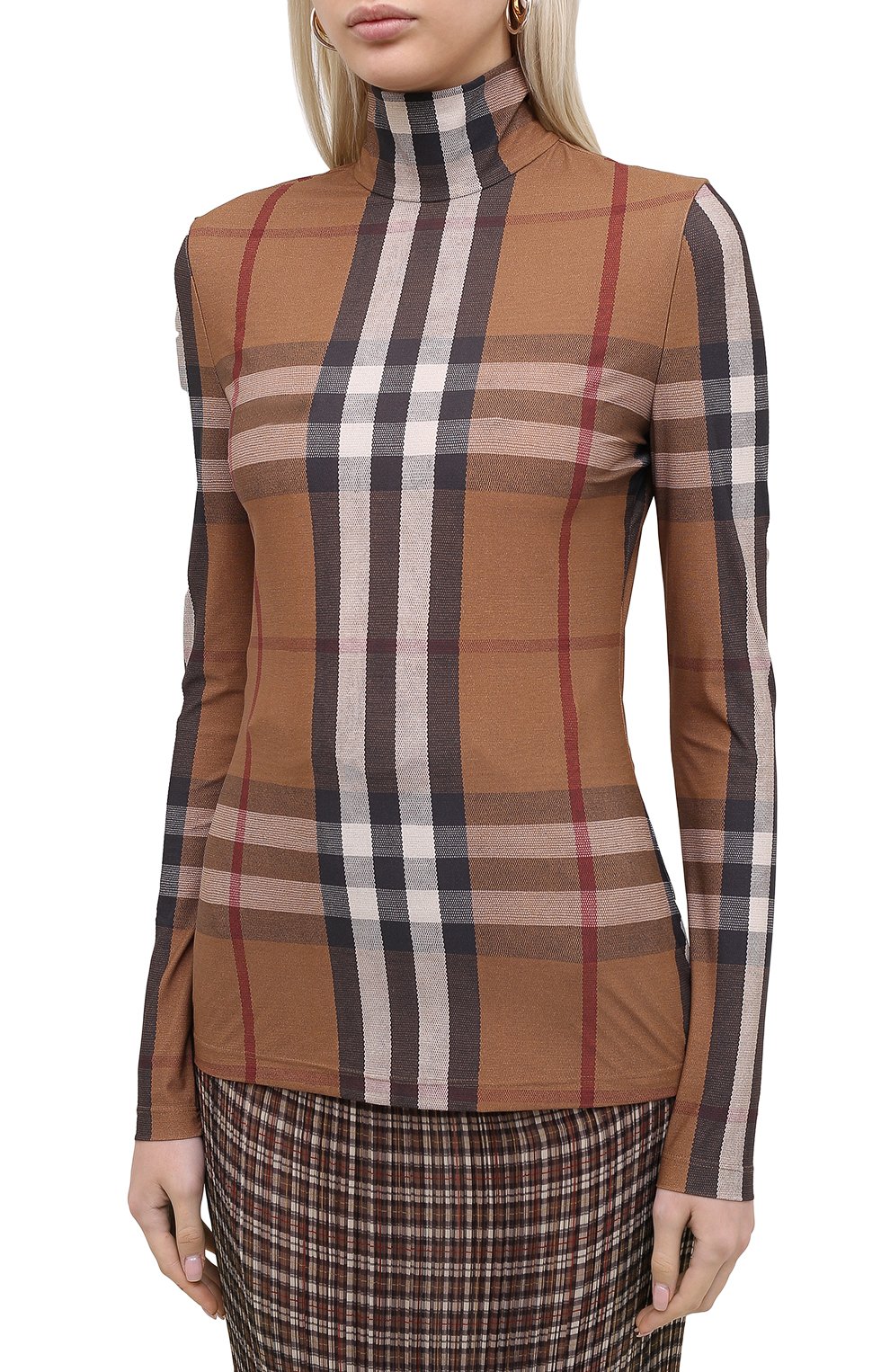 Водолазка BURBERRY коричневого цвета по цене 72900 руб., арт. 4566771, фото 3 Водолазка BURBERRY, арт. 4566771, фото 3