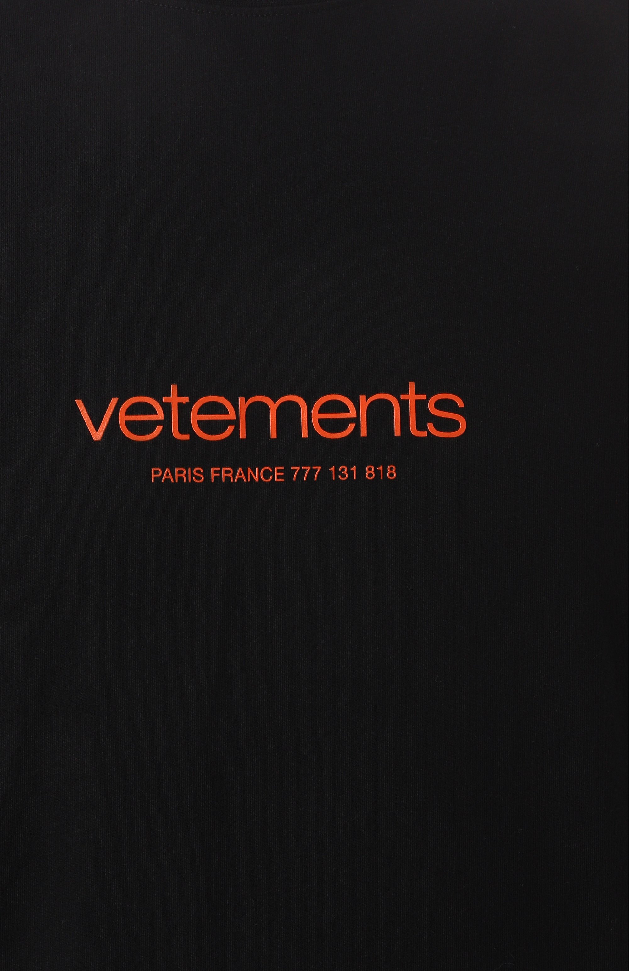 Хлопковая футболка VETEMENTS, арт. UE64TR150B, фото 6