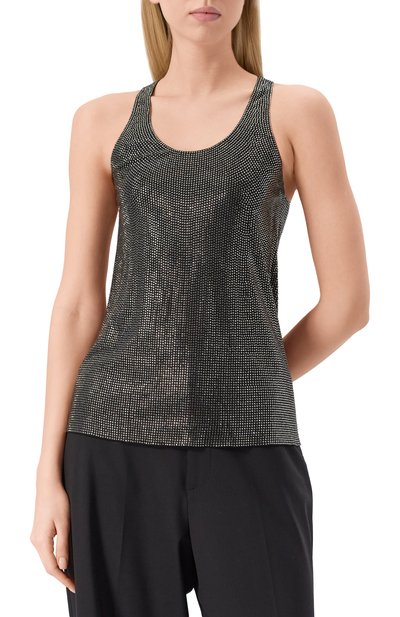 Топ с отделкой стразами GIUSEPPE DI MORABITO, арт. 04SST0317FC 04428, фото 3